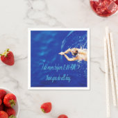 Lap Schwimmen Team Motivierend Inspiration Serviette (Beispiel)