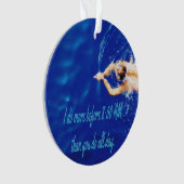 Lap Swimming Pool Team Motivierend Inspiration Ornament (Vorderseite)