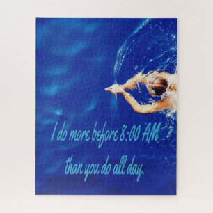 Lap Swimming Pool Team Motivierend Inspiration Puzzle