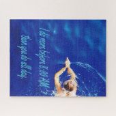 Lap Swimming Pool Team Motivierend Inspiration Puzzle (Horizontal)