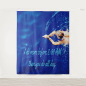 Lap Swimming Pool Team Motivierend Inspiration Wandteppich (Vorderseite)