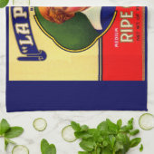 LaPerla-Oliven-Etikettendruck der 1930er Jahre Handtuch (Gefaltet)