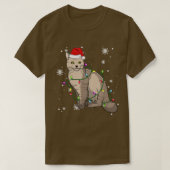 LaPerm Cat Weihnachtslicht Weihnachten Weihnachtsk T-Shirt (Design vorne)