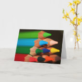 Lapices de Colores V Karte (Gelbe Blume)