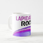 *~* LAPIDARIES ROCK Stones Lapidary Agate Crystals Kaffeetasse (Vorderseite Links)