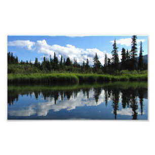 Lapie Fluss-Reflexion Fotodruck