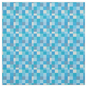 Lapis blauer Pixelated Muster  Gamer Stoff