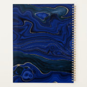 Lapis Blue Agate Wirbel Personalisiert Planer (Rückseite)