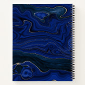 Lapis Blue Agate Wirbel Sketch Notizblock (Rückseite)