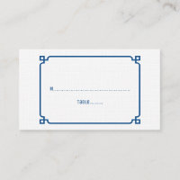 Lapis Blue Deko Chic Wedding Platzkarten