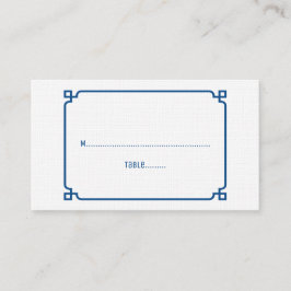 Lapis Blue Deko Chic Wedding Platzkarten