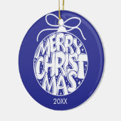 Lapis Frohe Weihnachtsfeiertage Keramik Ornament (Links)