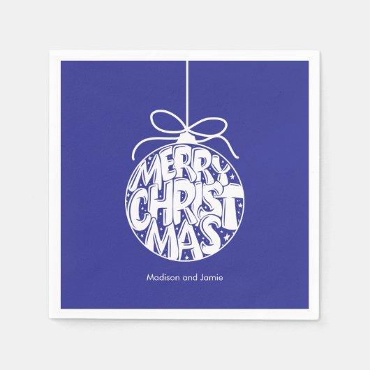 Lapis Frohe Weihnachtsfeiertage Serviette (Vorderseite)