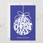 Lapis Frohe Weihnachtsschmuck Weihnachtskarte Feiertagskarte (Vorderseite)