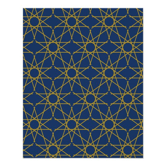 Lapis Gold Geometrie Poster (Vorderseite)