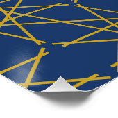 Lapis Gold Geometrie Poster (Ecke)