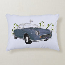 Lapis Grey Figaro accent pillow