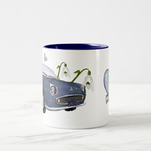 Lapis Grey Figaro coffee mug Zweifarbige Tasse (Mittel)