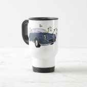 Lapis Grey Figaro travel mug - reisbeker Reisebecher (Vorderseite Links)