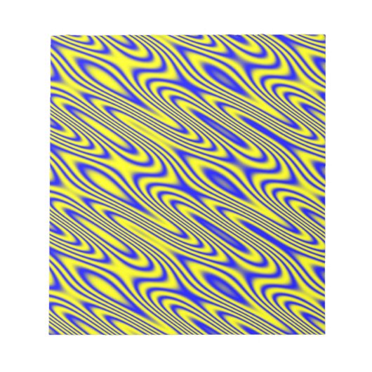 Lapis Lasuli Swirlies Notepad Notizblock (Vorderseite)