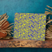 Lapis Lasuli Swirlies Plaque Fotoplatte (Seite)