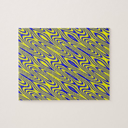 Lapis Lasuli Swirlies Schwieriges Puzzle (Horizontal)