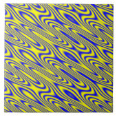 Lapis Lasuli Swirlies Tile Fliese (Vorderseite)
