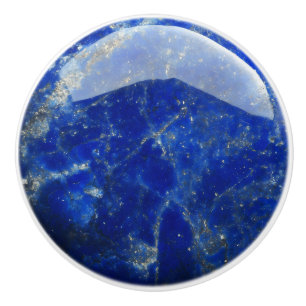 Lapis Lazuli Blue Gemstone Pattern Keramikknauf