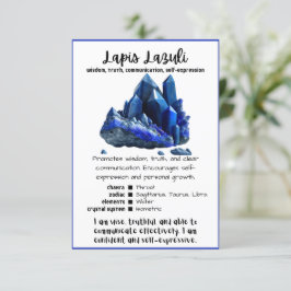 Lapis Lazuli Crystal Einladung