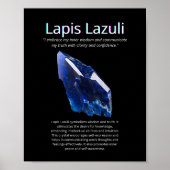 Lapis Lazuli Crystal Stone Bedeutung Poster (Vorne)
