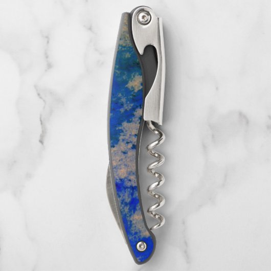 Lapis Lazuli Design Korkschraube Kellnermesser (Rückseite)