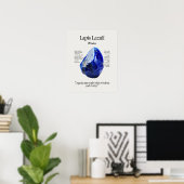 Lapis Lazuli Gem Crystal Poster (Heimbüro)