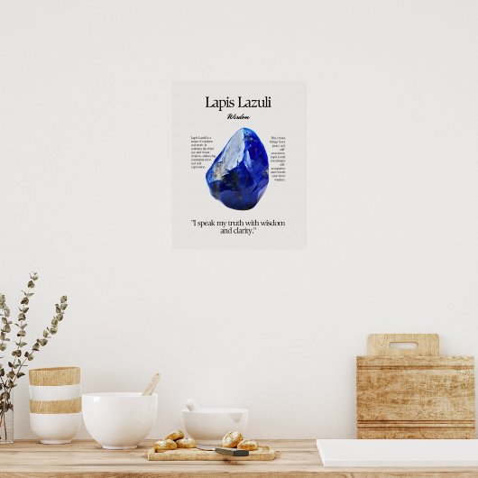 Lapis Lazuli Gem Crystal Poster (Küche)