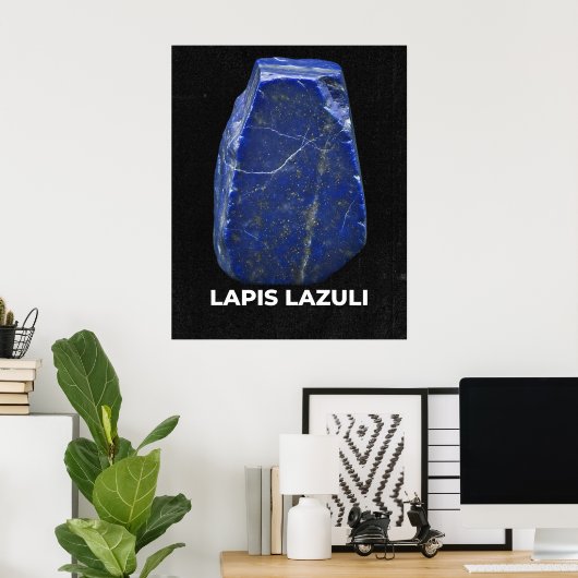 Lapis Lazuli Gemstone Poster (Heimbüro)