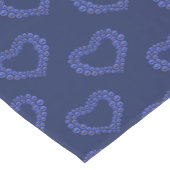 Lapis Lazuli herzen 9. Jubiläum blau Kurzer Tischläufer (Ecke)