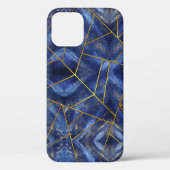 Lapis Lazuli Inlay mit Goldener Trimm Case-Mate iPhone Hülle (Rückseite)