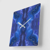 Lapis lazuli inspiriert künstlerisch quadratische wanduhr (Winkel)