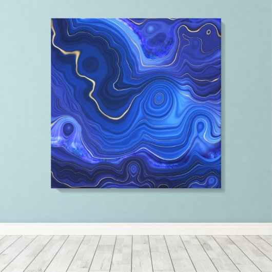 Lapis Lazuli Leinwand Art (Insitu (Holzboden))