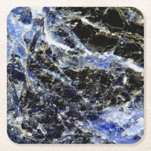 Lapis Lazuli Paper Coaster Rechteckiger Pappuntersetzer