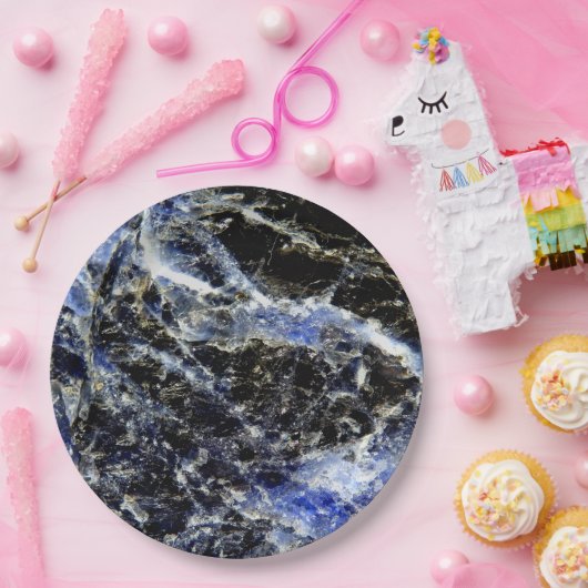 Lapis Lazuli-Papierplatte Pappteller (Party)