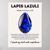 Lapis Lazuli Stone Crystal Meaning Poster (Vorne)