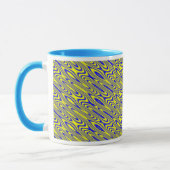 Lapis Lazuli Swirlies Abstrakte Muster Tasse (Links)