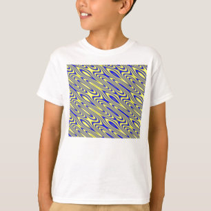 Lapis Lazuli Swirlies Abstraktes Muster T Shirt
