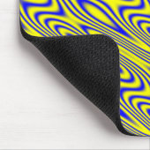 Lapis Lazuli Swirt Abstraktes Muster Mousepad (Ecke)