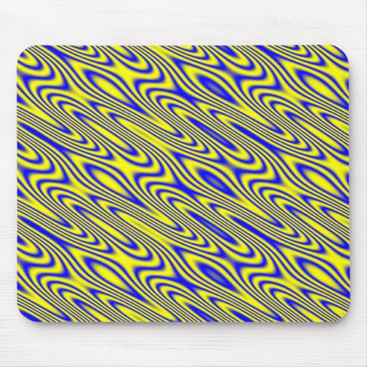 Lapis Lazuli Swirt Abstraktes Muster Mousepad (Vorne)