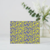 Lapis Lazuli Swirt Abstraktes Muster Postkarte (Stehend Vorderseite)