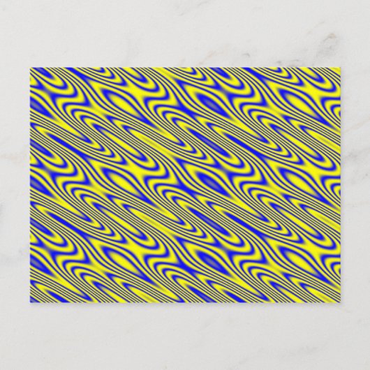 Lapis Lazuli Swirt Abstraktes Muster Postkarte (Vorderseite)