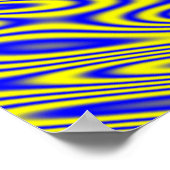 Lapis Lazuli Swirt Abstraktes Musterplakat Poster (Ecke)