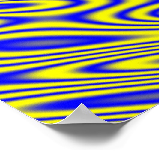 Lapis Lazuli Swirt Abstraktes Musterplakat Poster (Ecke)