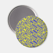 Lapis Lazuli Swirts Abstraktes Muster Magnet (Vorderseite/Rückseite)